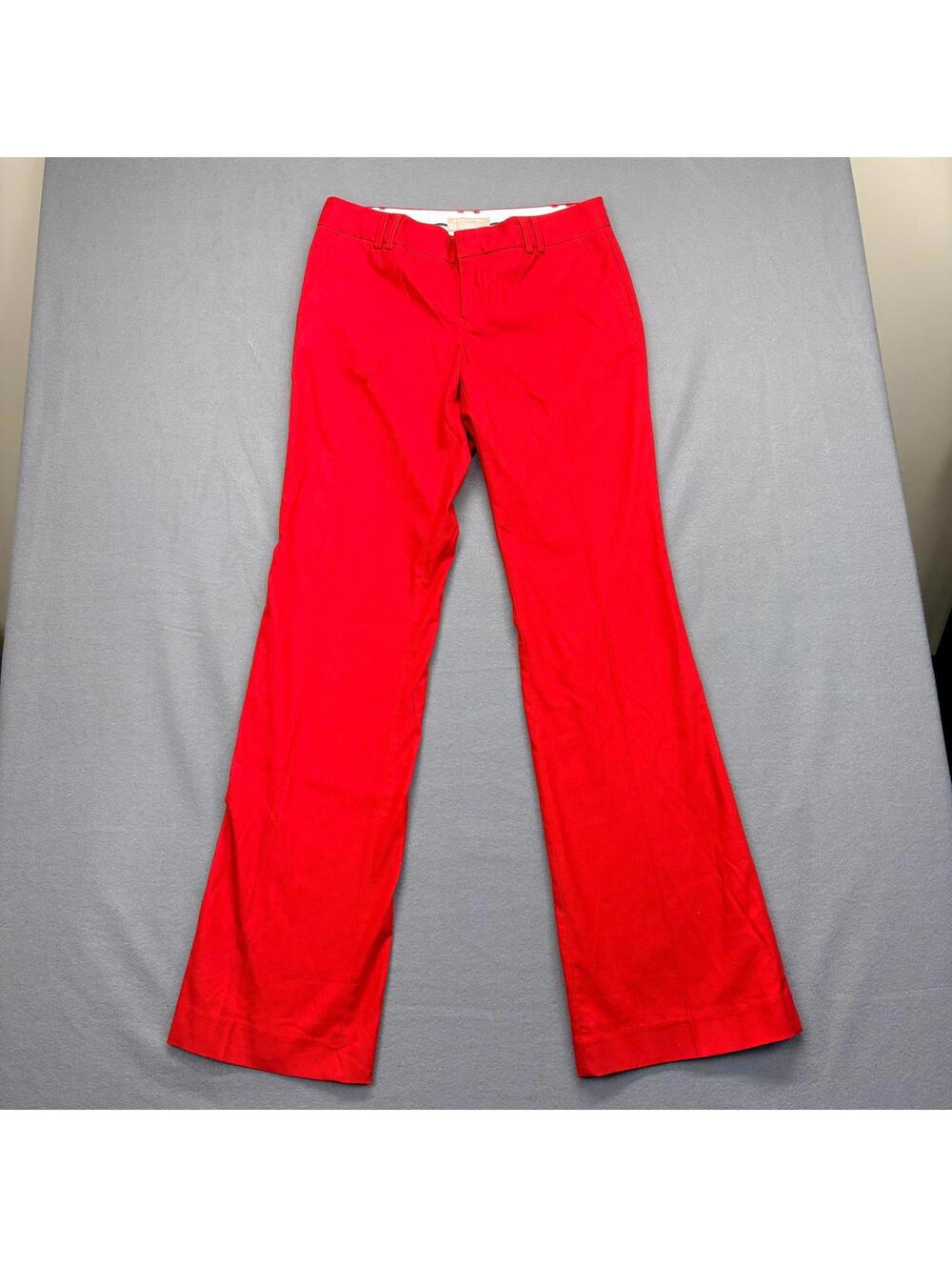 Banana Republic Women's Ryan Fit Flare Leg Red Pants Size 4